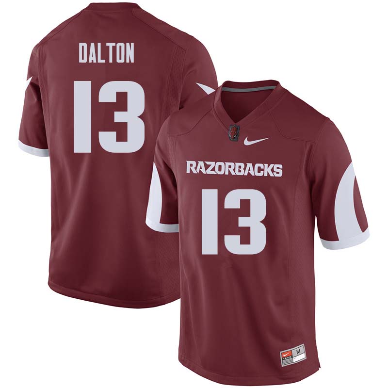 Men #13 Nate Dalton Arkansas Razorback College Football Jerseys Sale-Cardinal - Click Image to Close